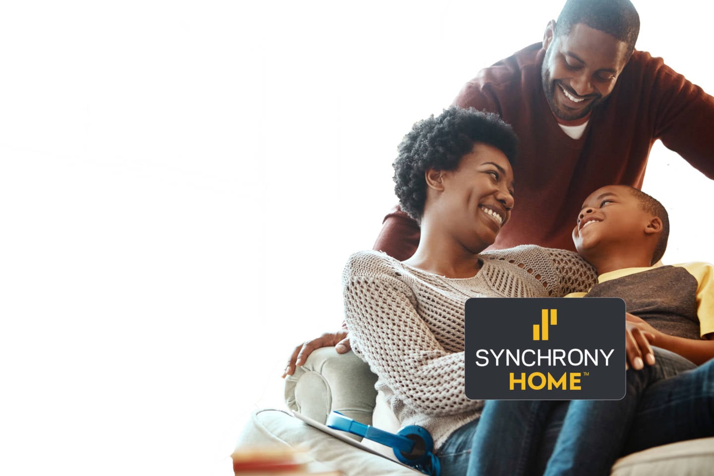 Happy family at home. - Synchrony HOME(TM)