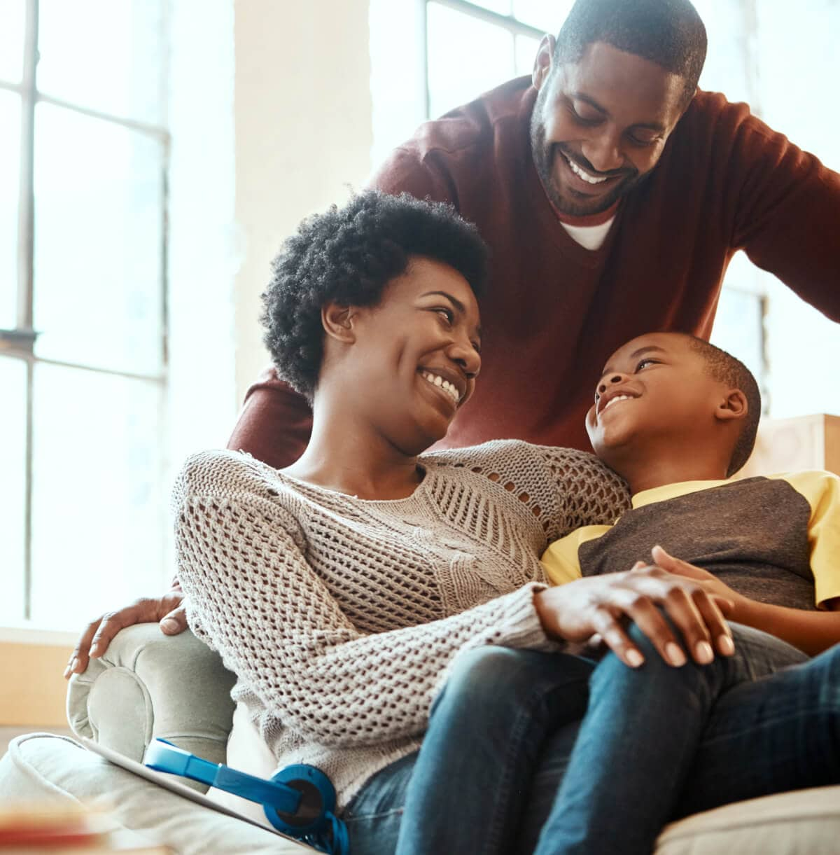 Happy family at home. - Synchrony HOME(TM)